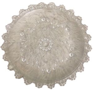 Vintage 1960’s Italian Masserrini Barrocco Bubble Glass Serving Plater